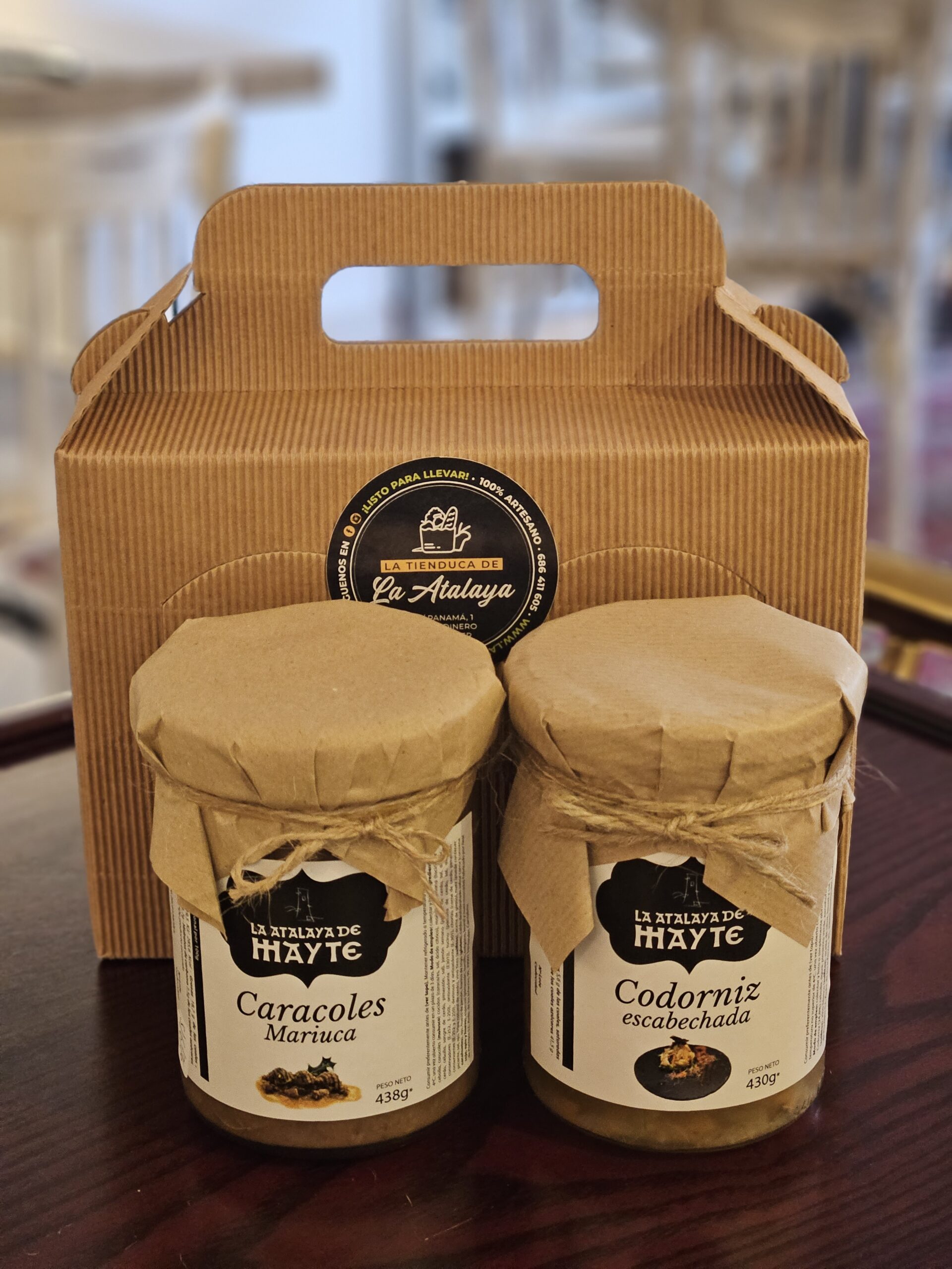Pack de codorniz escabechada y caracoles elaborado en cocina tradicional