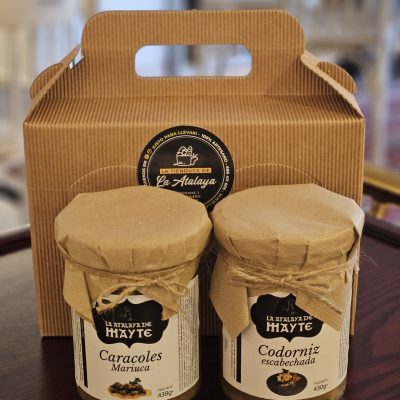 Pack de codorniz escabechada y caracoles elaborado en cocina tradicional